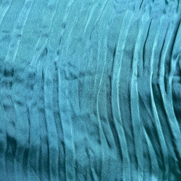 Vince Women's Green Crushed Pleated Satin High Waist Pull On Pants Size Medium - Picture 10 of 12